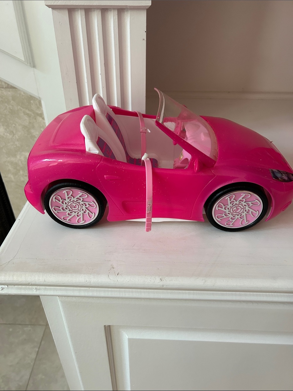 Barbie 2010 Pink Convertible Toy Car for Kids - Stylish Play Vehicle